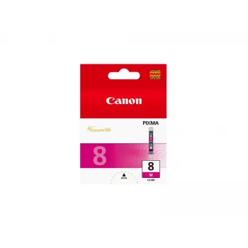 Canon CLI-8M purpurová atramentová kazeta, purpurová, pigmentový atrament, 1 kus, 565 strán