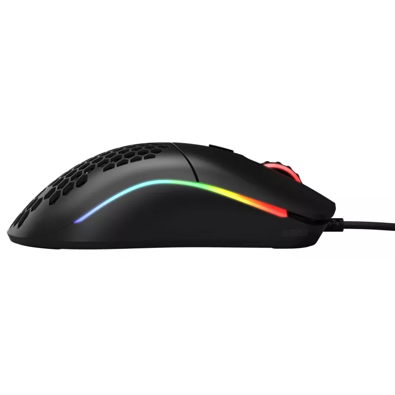 Glorious Gaming Glorious Model O myš Regular (čierna), pre pravákov, optická, USB typu A, 12000 DPI, čierna