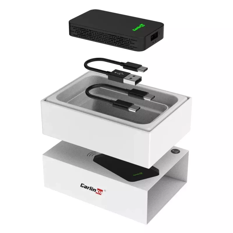 Car-Media prijímač Carlinkit CPC200-2AIR čierny Wi‑Fi 5 GHz / 2,4 GHz, Bluetooth 4.1, USB‑C