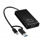 j5create JVA11-N 4K HDMI™ capture adaptér, čierny, USB 3.2 Gen 1 (3.1 Gen 1), 3840 x 2160 pixelov, hliník, 0,19 m, Taiwan