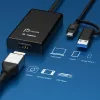 j5create JVA11-N 4K HDMI™ capture adaptér, čierny, USB 3.2 Gen 1 (3.1 Gen 1), 3840 x 2160 pixelov, hliník, 0,19 m, Taiwan