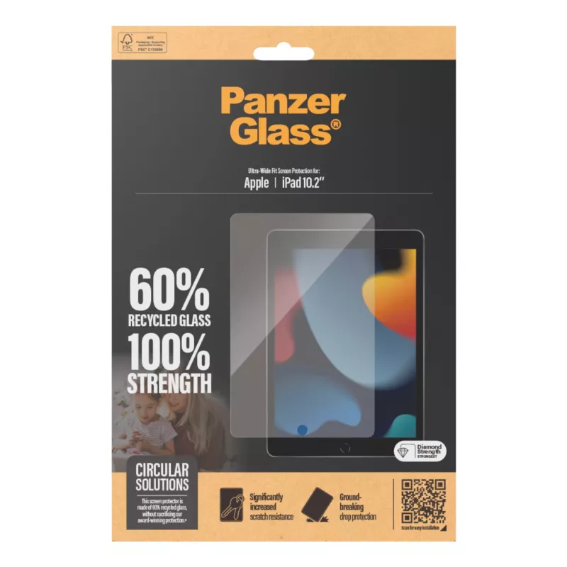 PanzerGlass ® ochranná fólia displeja iPad 10,2'' (2019-2021) | Ultra-Wide Fit