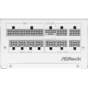 ASROCK Steel Legend SL-850G 850 W 80+ Gold biely ATX napájací zdroj