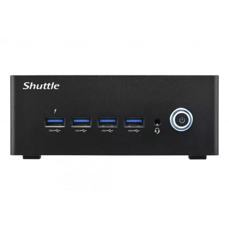 Shuttle Nano PC NT10H5, Intel Core Ultra 5 125H, Intel Arc grafika, 2xHDMI, 2xUSB 4.0 (DP), 2x2,5Gbit LAN, vrátane VESA 24/7 nepretržitá prevádzka