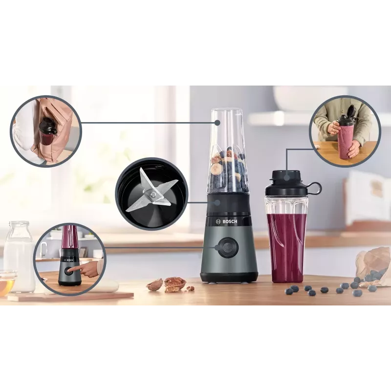 Bosch VitaPower MMB2111S mixér 0,6 l stolný mixér 450 W strieborný