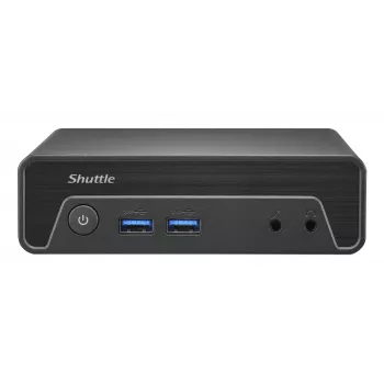 Shuttle Nano PC NE10N, Intel N 100, 1x HDMI, 1x DP, 6x USB, 1x LAN, bez ventilátora, 24/7 nepretržitá prevádzka, vrátane VESA