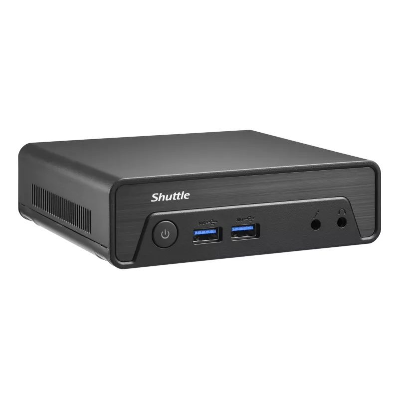 Shuttle Nano PC NE10N, Intel N 100, 1x HDMI, 1x DP, 6x USB, 1x LAN, bez ventilátora, 24/7 nepretržitá prevádzka, vrátane VESA
