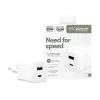 PanzerGlass empower™ by ® Turbo 35W nabíjačka vrátane USB-C + USB-A | EU Plug | Silver White