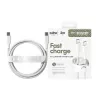 PanzerGlass empower™ by ® Racing 240W USB-C na USB-C kábel | USB 2.0 | 2 m | strieborno-biela