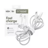PanzerGlass empower™ by ® Racing 240W USB-C na USB-C kábel | USB 2.0 | 2 m | strieborno-biela