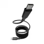 PanzerGlass empower™ by ® Magnetic 240W USB-C na USB-C kábel | USB 2.0 | 1,5 m | Space Black