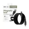 PanzerGlass empower™ by ® Magnetic 240W USB-C na USB-C kábel | USB 2.0 | 1,5 m | Space Black