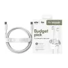 PanzerGlass empower™ by ® Racing 60W USB-C na USB-C kábel | USB 2.0 | 2 m | strieborno-biela
