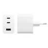 PanzerGlass empower™ by ® Turbo 70W viacnásobná nabíjačka vrátane 2 x USB-C + USB-A | EU Plug | Silver White