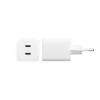 PanzerGlass empower™ by ® Turbo 45W nabíjačka vrátane 2 x USB-C | EU Plug | Silver White