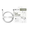 PanzerGlass empower™ by ® Racing 240W USB-C na USB-C kábel | USB 2.0 | 1,2 m | strieborno-biela
