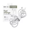 PanzerGlass empower™ by ® Racing 240W USB-C na USB-C kábel | USB 2.0 | 1,2 m | strieborno-biela