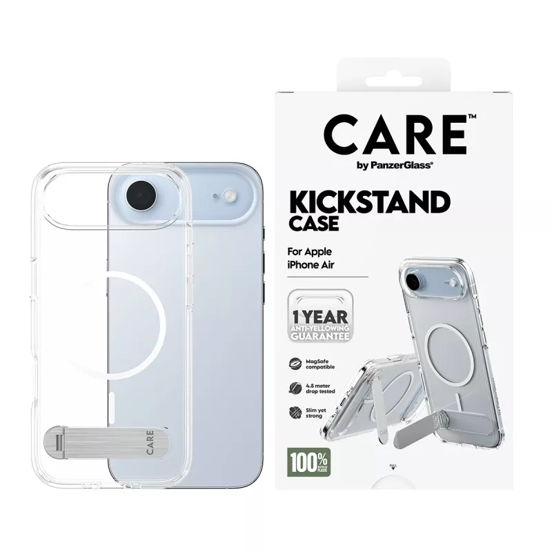 PanzerGlass CARE™ by ® puzdro Transparent s stojanom & MagSafe iPhone Air