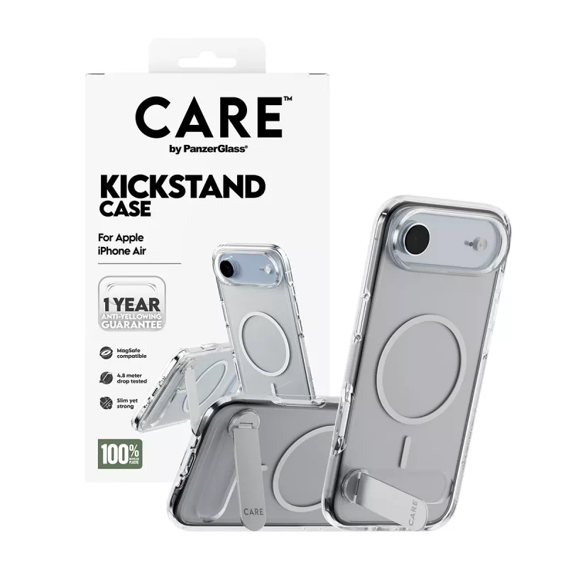 PanzerGlass CARE™ by ® puzdro Transparent s stojanom & MagSafe iPhone Air