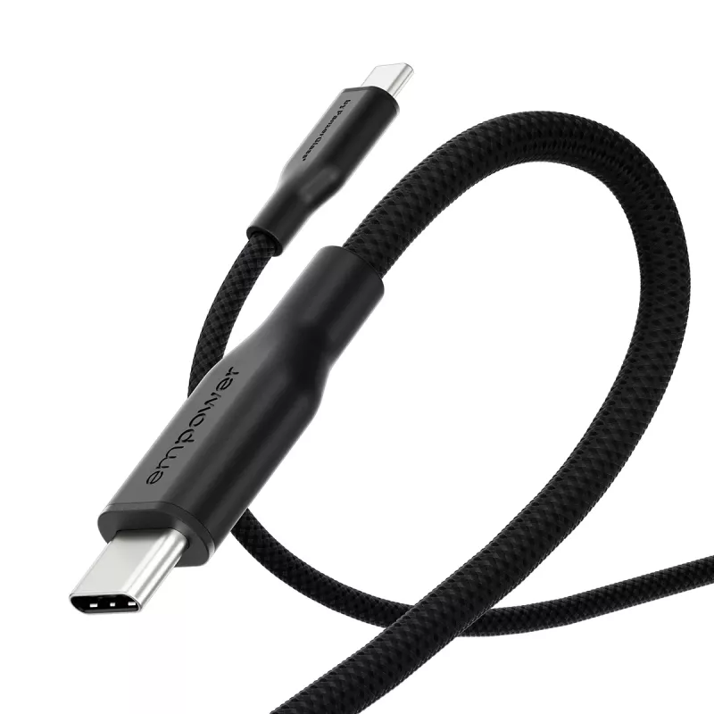 PanzerGlass empower™ by ® Racing 60W USB-C na USB-C kábel | USB 2.0 | 2M | Space Black
