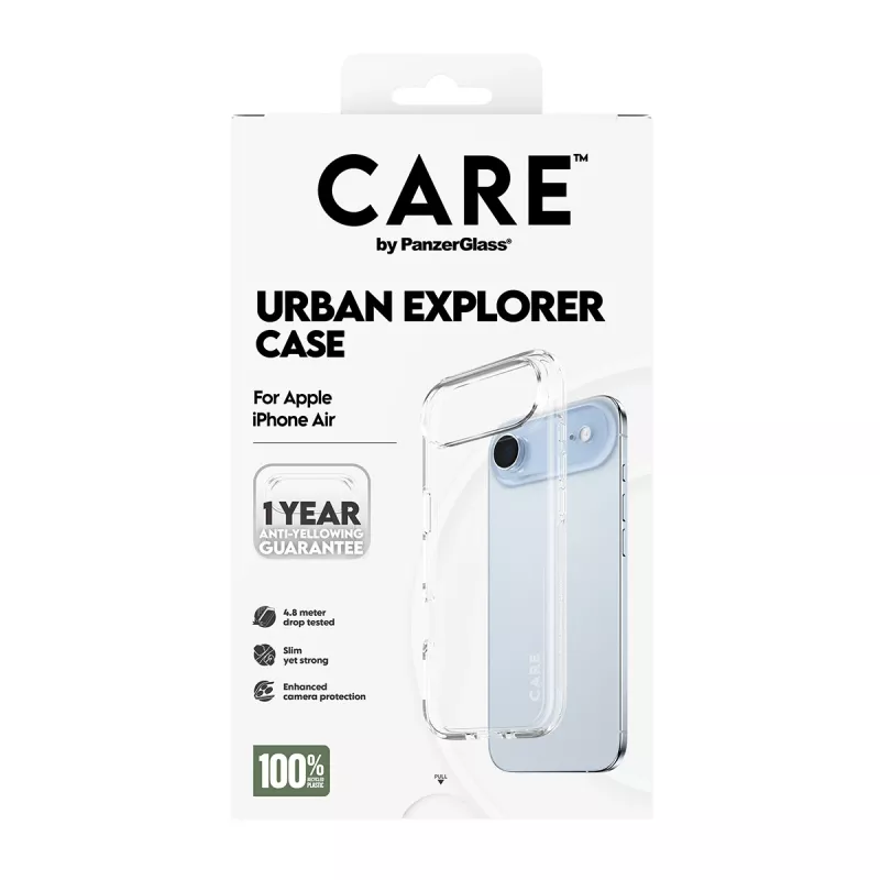 PanzerGlass CARE™ by ® Urban Explorer puzdro transparent iPhone Air