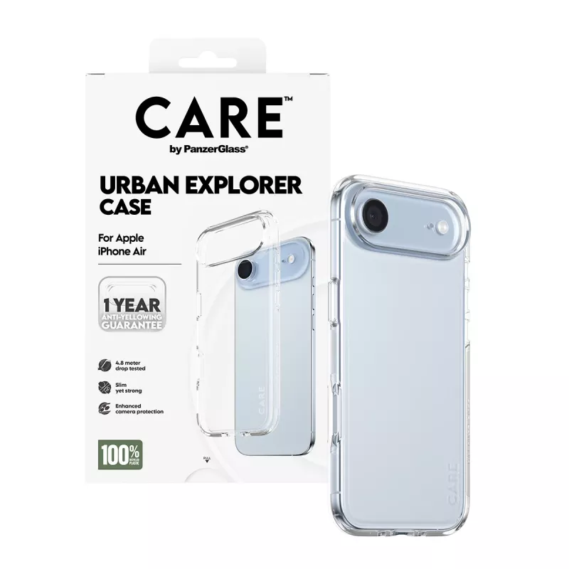 PanzerGlass CARE™ by ® Urban Explorer puzdro transparent iPhone Air