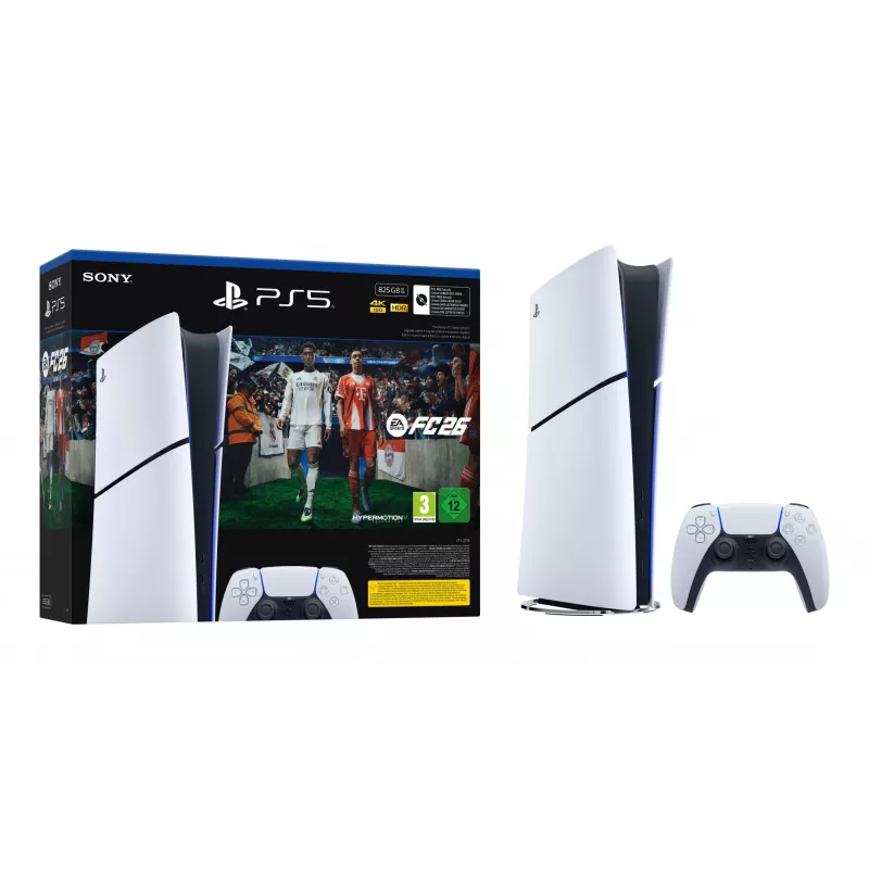 Sony PlayStation 5 Digital + EA Sports FC 26 bundle 825 GB Wi-Fi čierna, biela