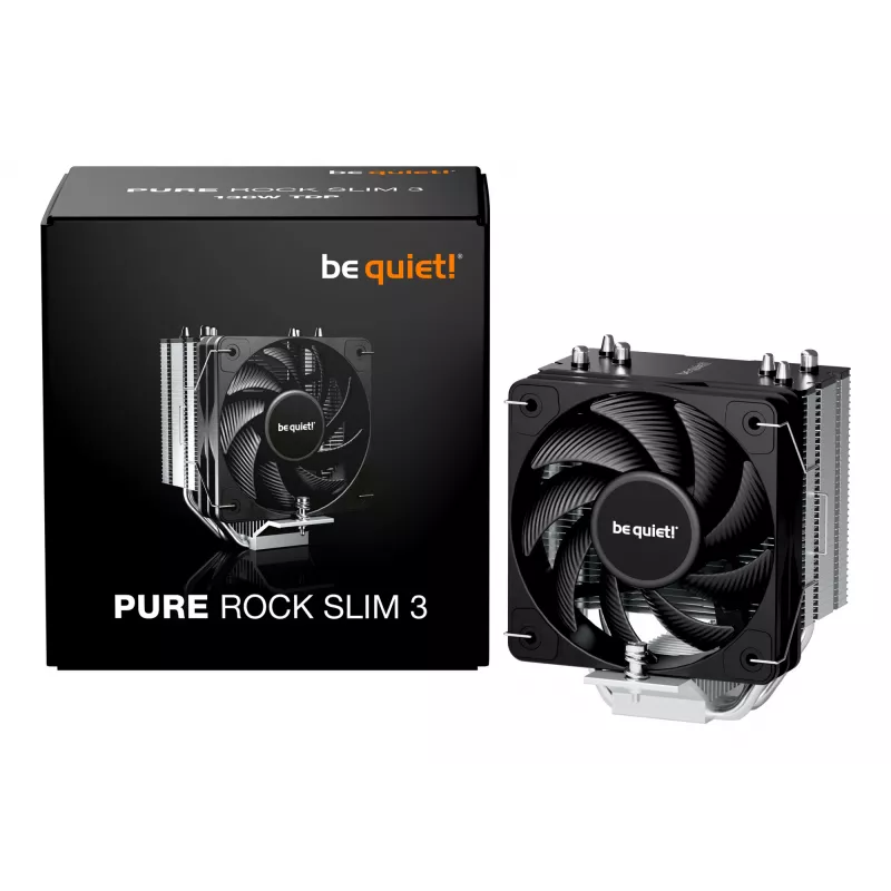 be quiet Pure Rock slim 3 procesorový vzduchový chladič 10 cm strieborná 1 kus