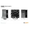 be quiet Pure Rock slim 3 procesorový vzduchový chladič 10 cm strieborná 1 kus