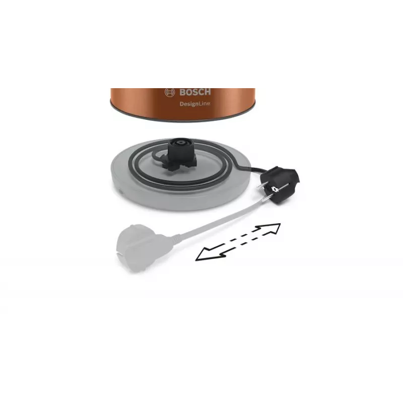 Bosch TWK4P439 elektrická kanvica 1,7 L 2400 W čierna, zlatá