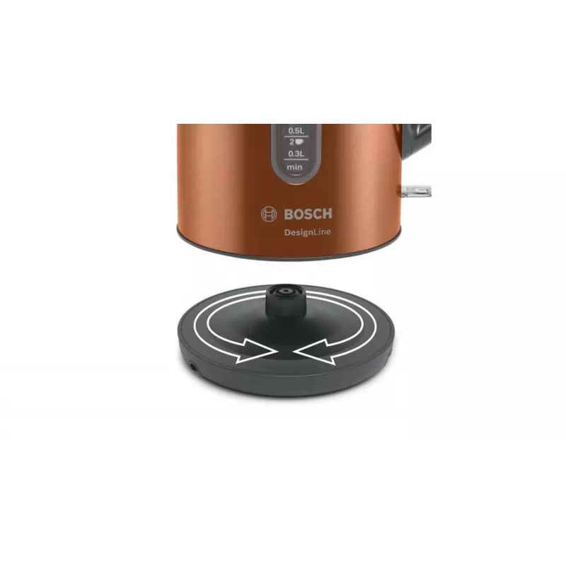 Bosch TWK4P439 elektrická kanvica 1,7 L 2400 W čierna, zlatá
