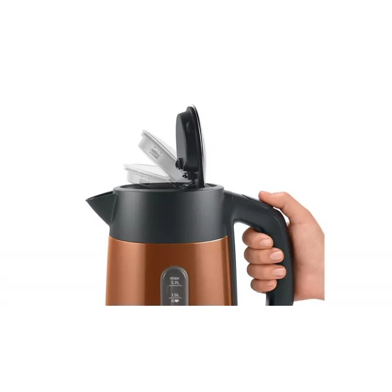 Bosch TWK4P439 elektrická kanvica 1,7 L 2400 W čierna, zlatá