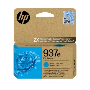 HP 937e EvoMore azúrová originálna atramentová kazeta
