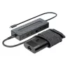 USB-C hub a nabíjačka notebooku HP 9H0H9AA#ABB kompaktný dizajn, všestranná konektivita