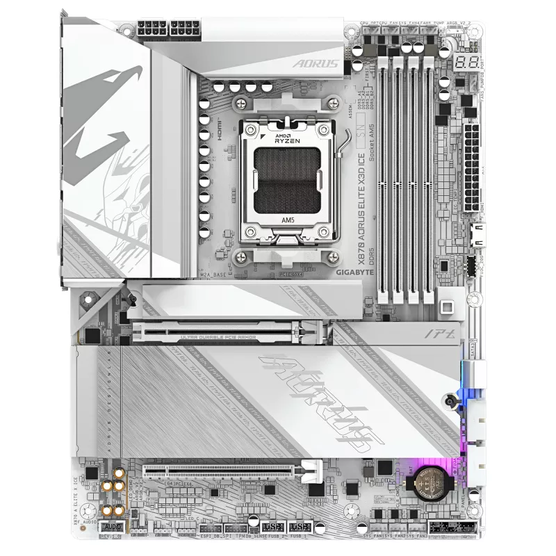 Základná doska GIGABYTE X870 AORUS ELITE X3D ICE, AMD X870, socket AM5, ATX