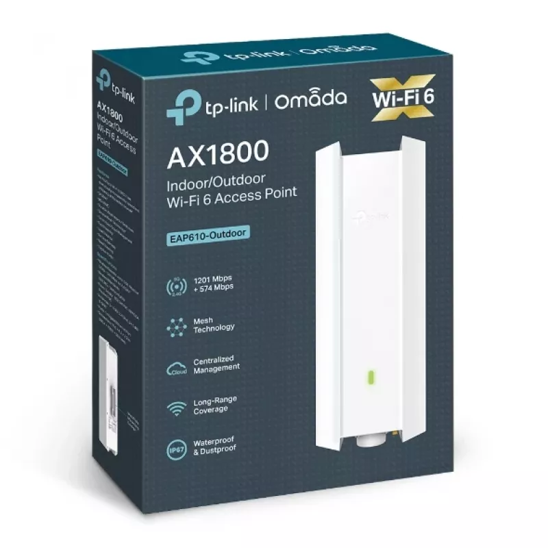 TP-Link Omada EAP610-Outdoor 1800 Mbit/s biela Power over Ethernet (PoE)