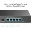 TP-Link SafeStream Gigabit Multi-WAN VPN router, Ethernet WAN, Gigabit Ethernet, čierny