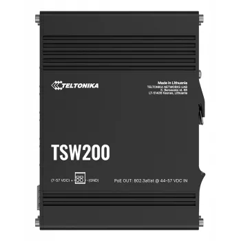 TELTONIKA TSW200 priemyselný neupravovaný PoE+ Gigabit Ethernet switch