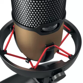 CHERRY UM 9.0 PRO RGB čierny, medený stolný mikrofón
