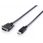 Equip DisplayPort na DVI-D Dual Link kábel, 2m, 2 m, DisplayPort, DVI-D, konektor samec, konektor samec, 1920 x 1200 pixelov