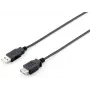 Equip USB 2.0 typ A predlžovací kábel, konektor samec – konektor samica, 1,8 m, čierna