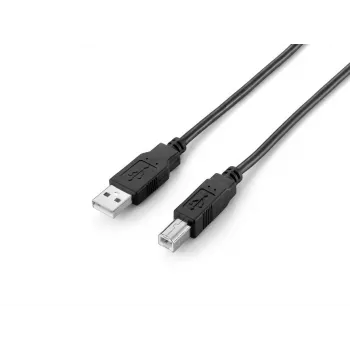 Equip USB 2.0 Type A na Type B kábel, 2,0 m, čierna