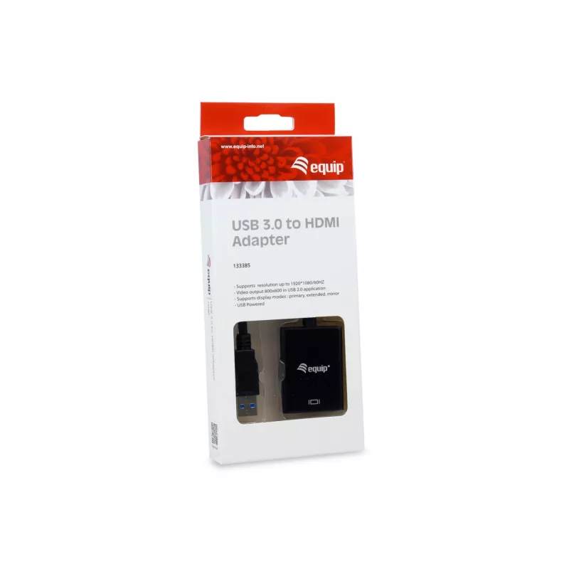 Equip USB 3.0 na HDMI adaptér, 3.2 Gen 1 (3.1 Gen 1), USB Type-A, HDMI výstup, 1920 x 1080 pixelov