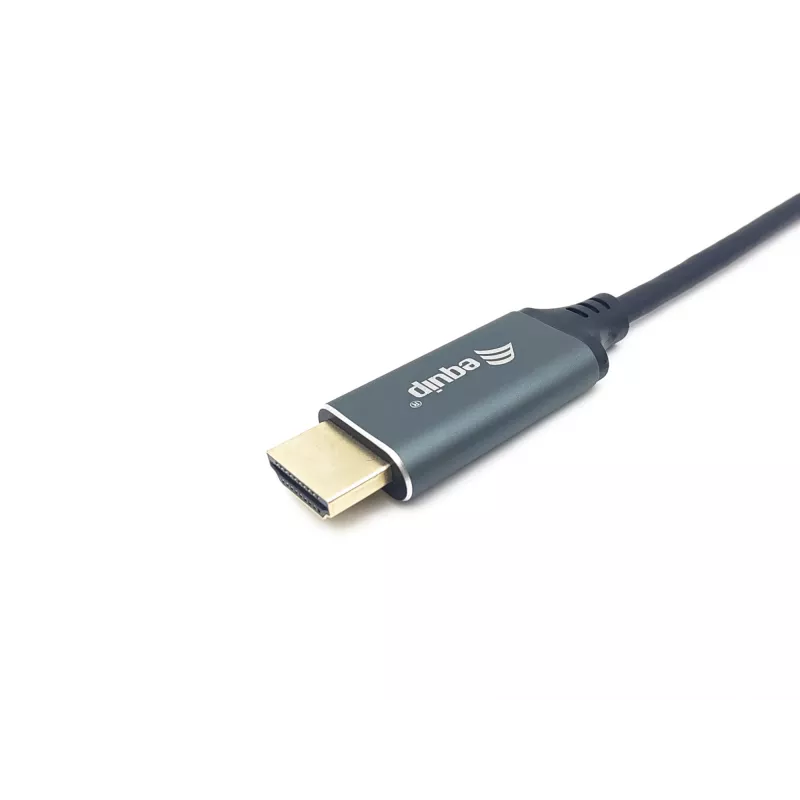 Equip USB-C na HDMI kábel, M/M, 2,0m, 4K/60Hz, 2 m, USB Type-C, HDMI typ A (štandard), konektor samec, konektor samec, rovný