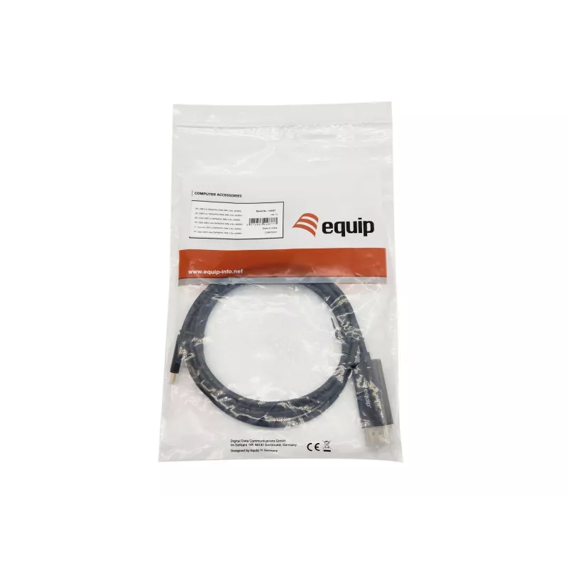 Equip USB-C na DisplayPort kábel, konektor samec/konektor samec, 2,0 m, 4K/60Hz