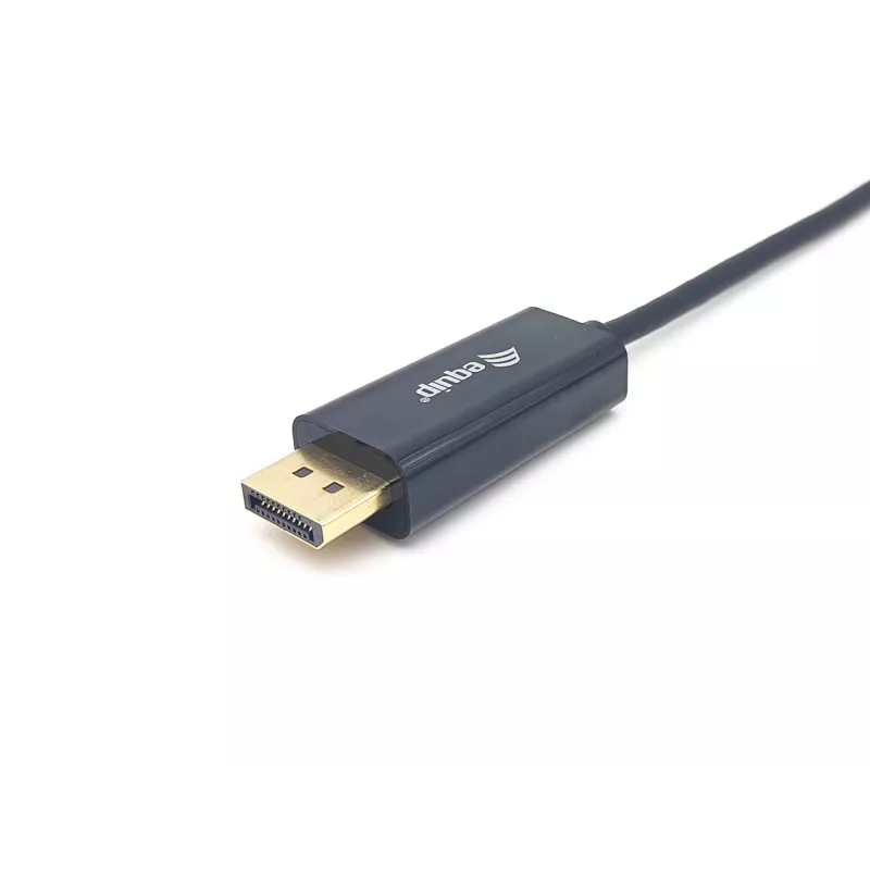 Equip USB-C na DisplayPort kábel, konektor samec/konektor samec, 3,0 m, 4K/60Hz