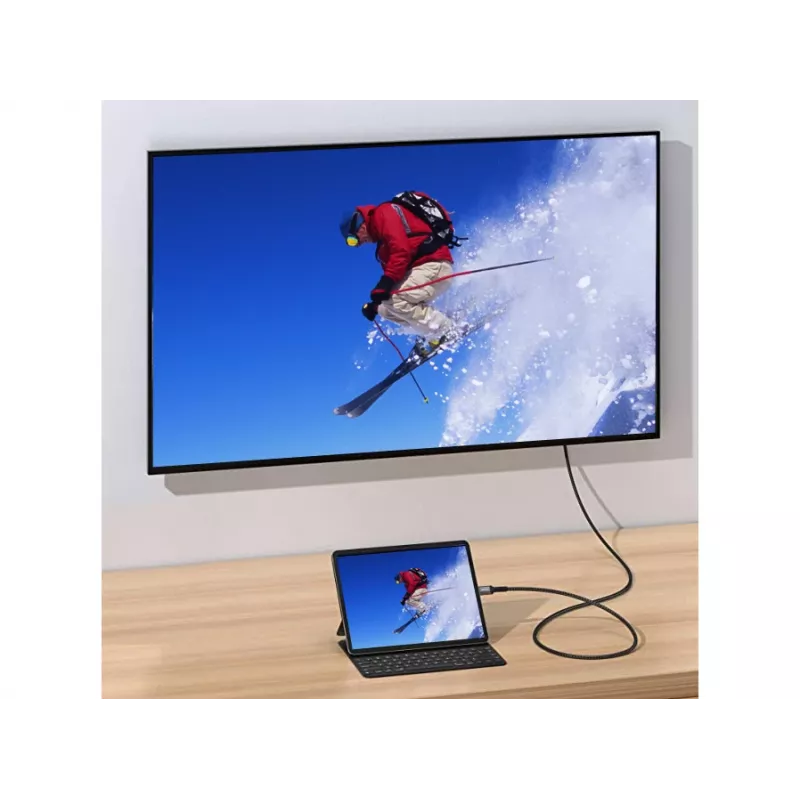 Equip USB-C na DisplayPort kábel, konektor samec/konektor samec, 3,0 m, 4K/60Hz