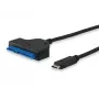 Equip USB Type C na SATA kábel, čierna, 6 Gbit/s, 50 mm, 150 mm, 500 mm, 50 g