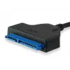 Equip USB Type C na SATA kábel, čierna, 6 Gbit/s, 50 mm, 150 mm, 500 mm, 50 g
