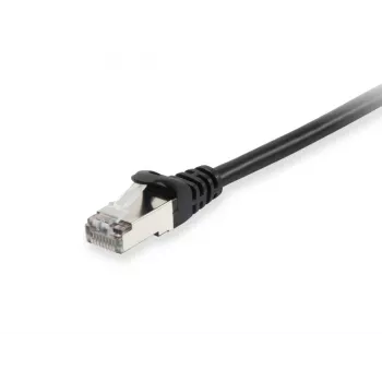 Equip Cat.6A S/FTP patch kábel, 0,5 m, čierna, 0,5 m, Cat6a, S/FTP (S-STP), RJ-45, RJ-45, čierna